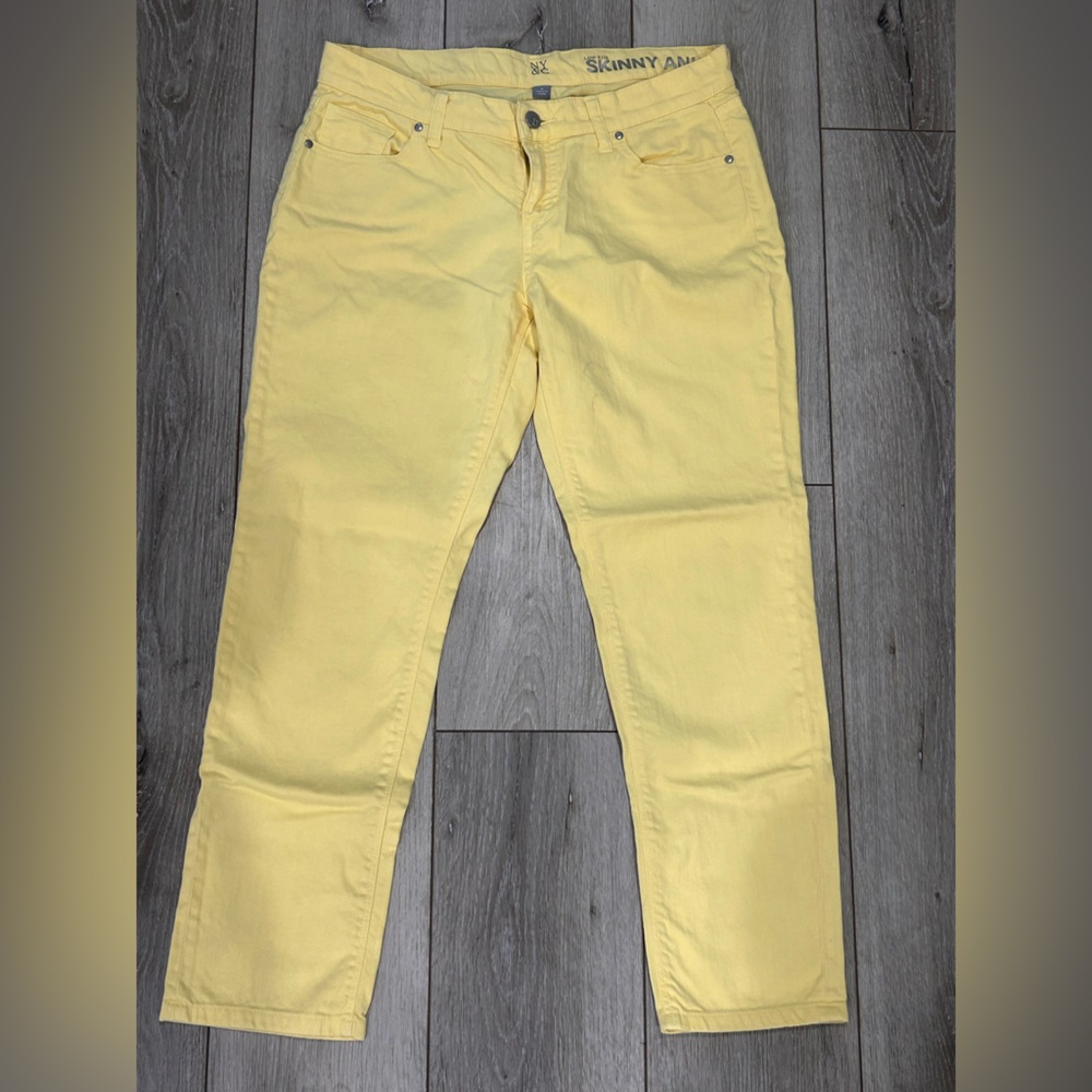 New York & Company Sunny Yellow Skinny Jeans